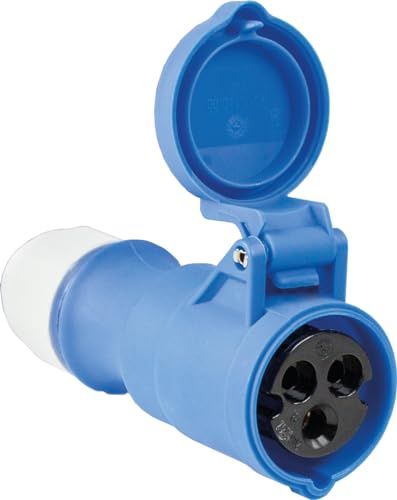as - Schwabe Prise Mobile CEE â€“ Raccord Caravane Camping 230V / 16A Ã€ Visser â€“ Fiche Remplaçable Caravane Et Campingcar â€“ Pour L'Extérieur â€“ IP44 â€“ Made In Germany â€“ Blue I 60471