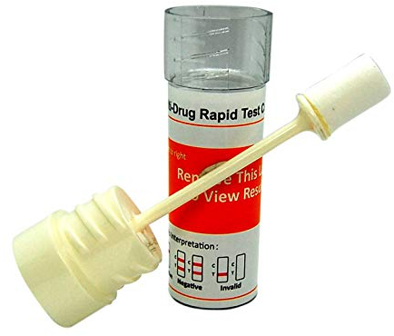 Kit per test antidroga con saliva 6 in 1, DSD-867, per cannabis, cocaina, amfetamina, metamfetamina, eroina, benzodiazepina.