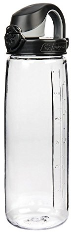 Nalgene Trinkflasche Everyday OTF 0.7 L transparent, Deckel schwarz