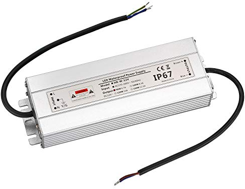 LED Trafo 12V 80W 6,7A IP67,geeignet für LED Stripes und Leuchtmittel,Upgrade Transformator Netzteil Driver 230V auf DC12V Wasserdicht