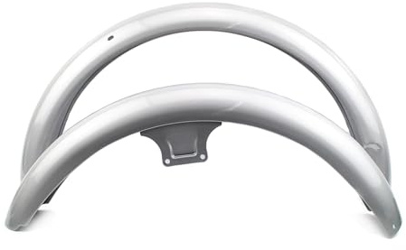 BISOMO Kotflügel Set, Schutzblech, Kotflügelschutz, Silber lackiert, Für Vorn & Hinten, Kompatibel mit Simson S50, S51, S70