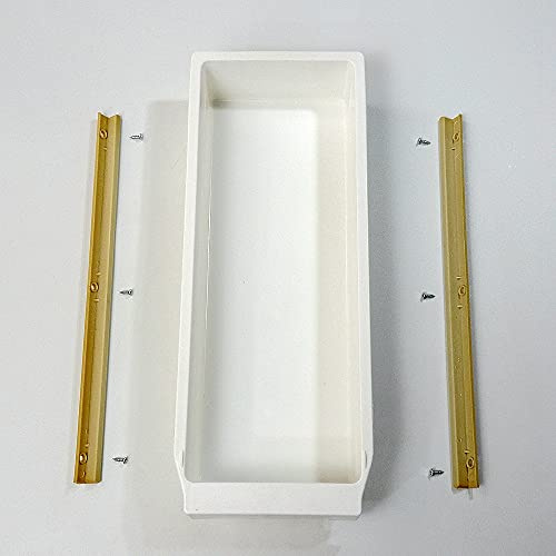 Cajón de plástico montado en mesa para máquina de coser industrial con 2 deslizadores y 6 tornillos