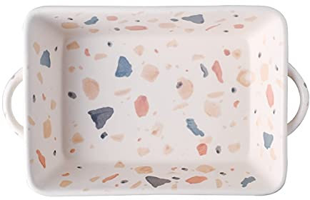 YUEYOULII Ramequin Four Cuisson céramique céramique Canton de cocotte for Cuisson gâteau casseroles rectangulaires casseroles rectangulaires Plat à Four (Size : L)