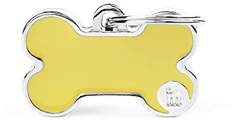 MyFamily Personalisierte Haustiermarke, hergestellt in Italien, kostenlose Gravur, emailliertes Metall, handgemachte Kollektion, Small, Metall