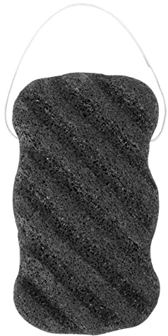 Konjac - Juego de esponjas con carbón de bambú activado, esponja corporal y facial, esponja de limpieza profunda para el cuidado