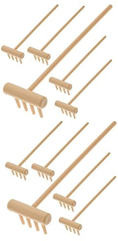jojofuny 12pcs Zen Miniature Rakes for Sandbox Diy Table Micro Rakes for Meditation Landscape Small for Zen Accessories