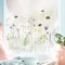 Wandtattoo Loft Fensterbilder Frühling mit Wildblumenwiese Frühling Motiv – A4 Bogen, Wiederverwendbar – Frühlingsdeko Fenster, Frühlingsbild Fenster, Fensterdeko Frühling, Fensterfolie Frühling
