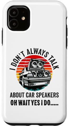 Custodia per iPhone 11 Autoradio per installatore audio altoparlanti bassi per auto divertente