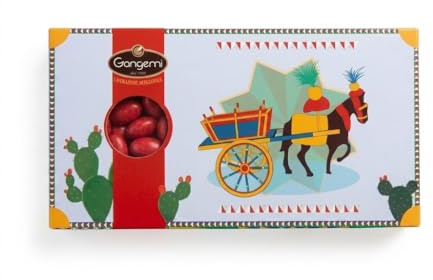 Gangemi - Confetti Nunziatina Rossi con Mandorla Siciliana (CLASSICHE) - 500g (Rosso)