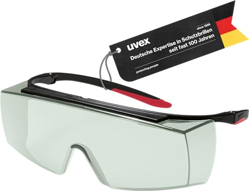 Uvex super f OTG 9169 - Over Glasses for Glasses Wearers - Safety Glasses from Infrared, UV, Welding - Eye Protection for HPL/IPL Hair Removal - Metal-Free, Anti-Fog & Scratch-Resistant 46% (IR-ex