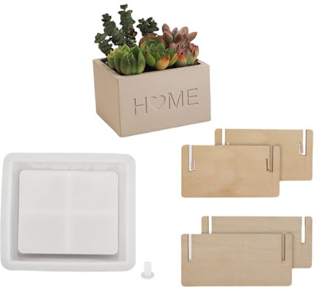 Moldes de silicona para macetas de flores, moldes de plantas suculentas, moldes de yeso hechos a mano, moldes de resina epoxi