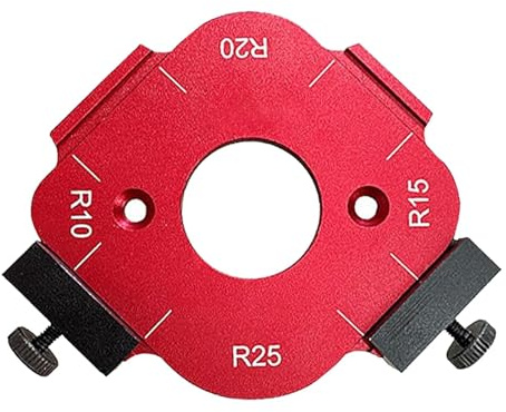 Modèle de rayon d'angle de routeur : guide d'angle précis pour le travail du bois, gabarit de radio de routeur | Gabarit acrylique durable, outil de coupe d'angle rond, gabarit d