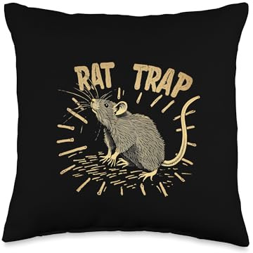 Cool Rats Trap for funny Rat Statement Lovers Throw Pillow