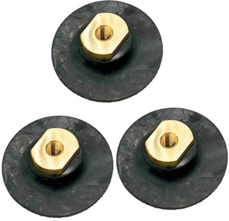 PartyKindom 3pcs Wet Dry Polishing Pads Sanding Discs for Flexible Rubber Pad for Granite Marble