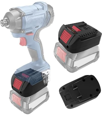 BOSC18B Adapter für Bosch PBA Akku auf für Bosch Professional 18V GBA Elektrowerkzeug, TEPULAS Batterieadapter für Bosch Grün Akku auf Blau Professional Werkzeug
