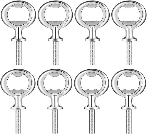 YILANJIN Bottle Opener Set, 8 Pieces Corkscrews Wine Bottle Opener, Easy to Clean, Glass Cap Accessory for Men, Multifunctional Mini Keyring for Home, Blank Keys for Wedding, Restaurant, Bar