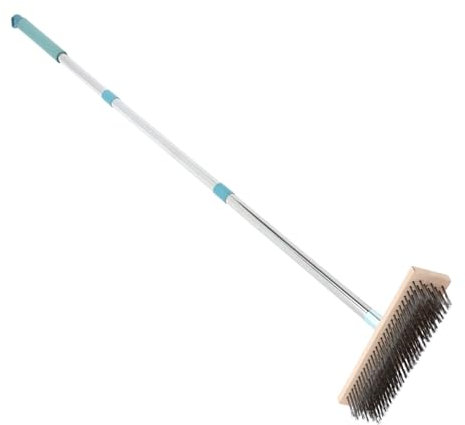 Alipis Brosse De Nettoyage Extérieure Robuste 20 Cm en Acier Inoxydable Manche De 138 Cm pour Un Nettoyage en Profondeur