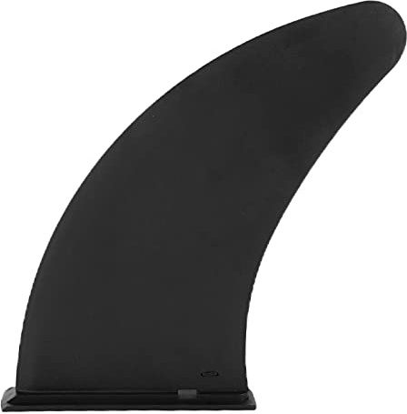 Saluaqui Zuverlässige 11in Fin für eine Verbesserte Stabilität - Schwarzer PVC Fixed Socket Longboard Center Fin - Kompatibel mit Surfboards & Paddleboards
