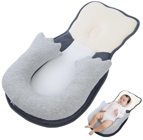 Almohada de reflujo para bebé, almohada de cuña para bebés para recién nacidos, anti reflujo ergonómico recién nacido, seguro y resistente al deslizamiento, adecuado para alimentación de botellas, do