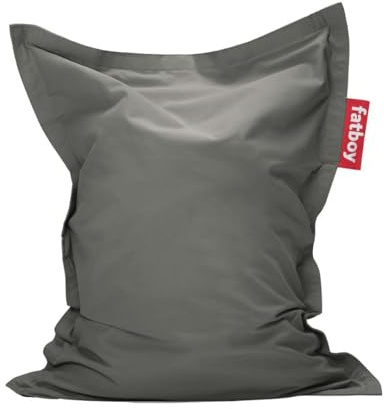 Fatboy Original Canvas Sitzsack Junior - 100 x 130cm - Anthrazit | Kinder Sitzsack, Robuster und Langlebiger Relaxsessel, Drinnen, Bequemes, Nachfüllbares Sitzkissen und Gaming Stuhl