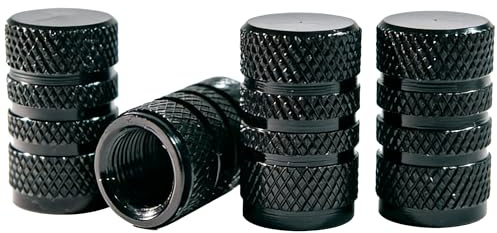 Klarsinn Alu-Ventilkappen 4er Set mit Dichtring – Universell für Auto, Motorrad, Fahrrad & LKW – Rostfrei & Auslaufsicher für Schrader-Ventile
