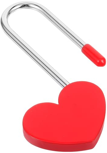 Ciieeo Petit Cadenas Forme Cœur de Robuste pour Mariage Amour et Anniversaires Symbole Engagement pour Couples