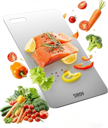 Titan Schneidebrett, lebensmittelecht, BPA-frei, doppelseitig, hitzebeständig und langlebig – geeignet für Fleisch, Brot, Gemüse & Obst ideal für Küche, Camping & Alltag (32 * 19cm)