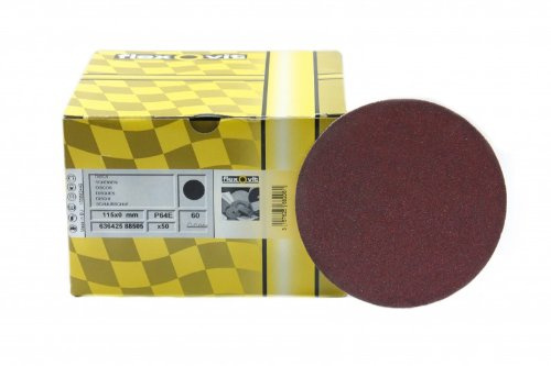 Disco Abrasivo Velcrato 'P64E' In Carta Resinata Flessibile. Senza Fori.