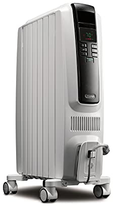 De'Longhi Dragon Digital Oil Filled Radiator Heater, 1500W Electric Space Heater for indoor use, programmable timer, Energy Saving, full room heater with safety features TRD40615E