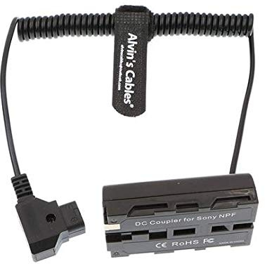 Alvin's Cables NP F550 Dummy Battery to D-Tap Power Cable for Sony NP F570 NP F970 Atomos Shinobi Atomos Ninja Monitor SmallHD Focus 7