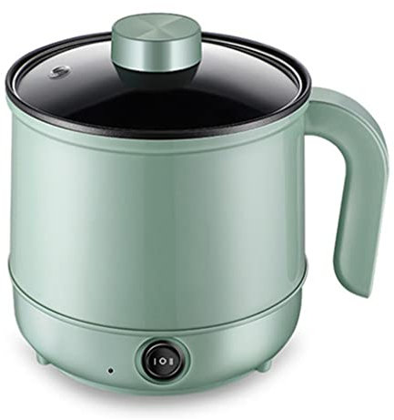 REJOON Máquina de Cocina eléctrica multifunción, Olla Caliente de una Sola Capa/Doble Capa, Mini Olla arrocera eléctrica, ollas antiadherentes (Size : Singlelayer)