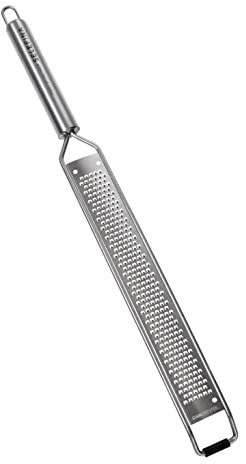 Selefina Gewürze: Raspel-Reibe/Zester: für Muskatnuss, Zitrone, Knoblauch, Schokolade, Obst, Gemüse und Ingwer Edelstahl-Reibe, 40,6 cm