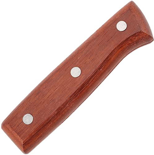 OUNONA 1 Satz Messergriff Holz Messergriff Ersatz Messer Griff Holz Messer Ersatzteile Universalgriff Reparatur Cutter Handgriff Für Kochmesser Fleischmesser Hackmesser Zubehör 12.4CM
