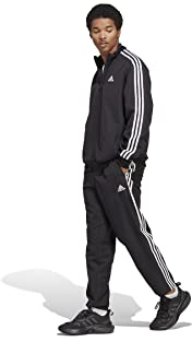 adidas Uomo 3-Stripes Woven Track Suit, black/black, M