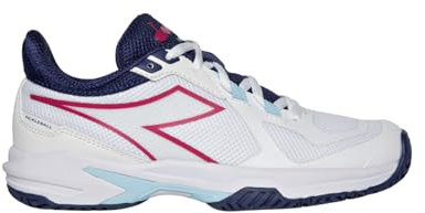 Diadora Womens Trofeo 2 All Ground Pickleball Pickleball Sneakers Shoes - White - Size 8.5 M