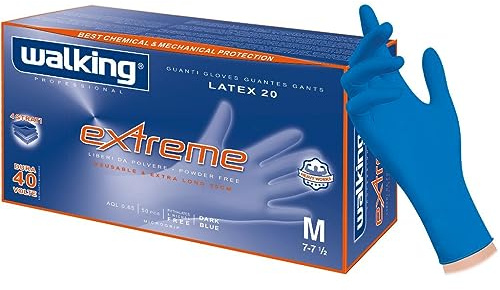 DOT Horeca Solutions Guanti Walking EXTREME Lattice Blu Taglia M, 50 Pezzi