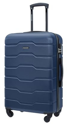 PUCCINI Koffer Alicante Hartschalenkoffer Handgepäck Trolley Leicht Reisekoffer mit 4 Rollen M-L-XL