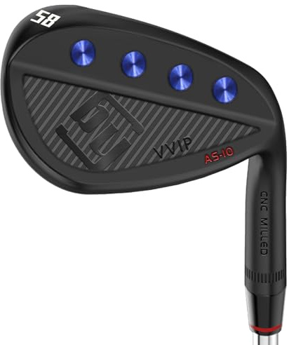 Yamato Full Face Golf Wedge Set or Individual Golf Wedges 50/52/54/56/58/60 Forged Golf Gap Wedge Sand Wedge Lob Wedge Golf Clubs Milled (Stainless Steel, 58 Degree, Regular, Right)
