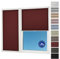 Sunlusso Klemmfix Plissee ohne Bohren Blickdicht (Bordeaux Crash, 85 x 120 cm) - lichtdurchlässig, ohne Verdunkelung - Fensterrollos, Klemmrollos, Rollos für Fenster ohne Bohren