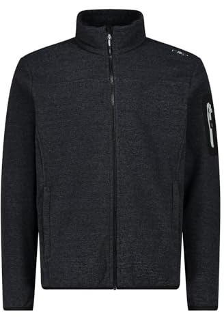 CMP - F.lli Campagnolo Herren Jacke Fleecejacke | weiches Fleece, Knit-Tech-Gewebe, Reißverschlusstaschen, weich auf der Haut
