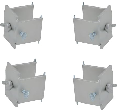 4 Pack Long Sided Dori Block Bricklaying Clamp Lock Bolt for Use with Lock Bolt for 40mm, 50mm Profile Pole