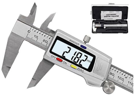Digitala skjutmått mätverktyg rostfritt stål digitalt skjutmått 6 150 mm mätinstrument skjutmått linjal digitalt skjutmått (silverstål)