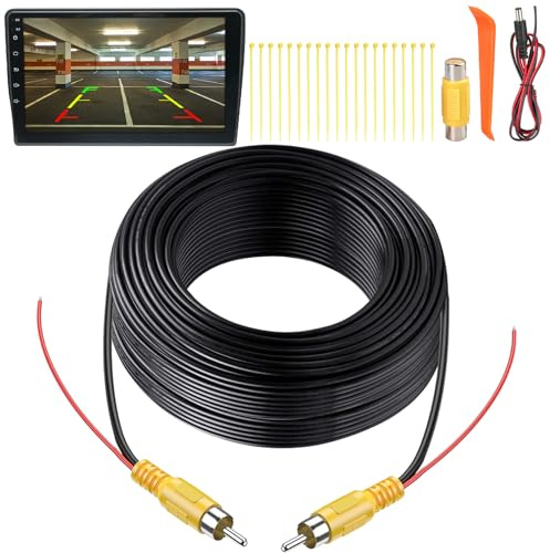 Cable RCA Video Male Male 15M Câble D'extension de Caméra de Recul Moniteur