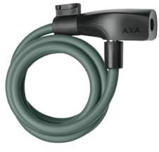 AXA Resolute 8-120 Kabelschloss – Länge 120 cm – Sichereitsstufe 3 – inkl. Halterung – Army Green