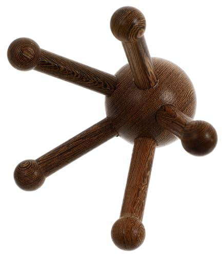 Veemoon Kopfhaut Massagegerät aus Holz Tragbares 1Stück Kopf Klaue Massager Ergonomisches Design für Stressfreie Kopfmassage Sanfte Anwendung bei Kopfschmerzen