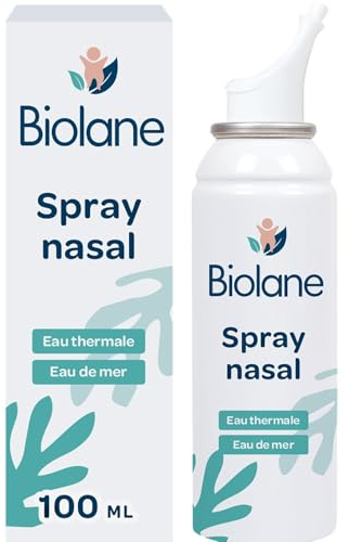 BIOLANE – Spray Nasal Douceur Bébé à l’Eau Thermale et Eau de Mer, Nettoyage Naturel (100 mL) - lot de 3 - Vendu par Lot