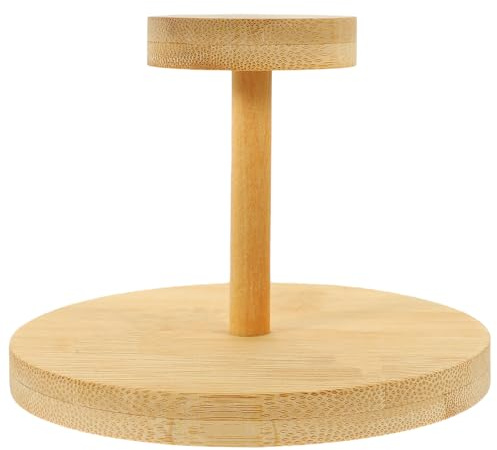 Cabilock Porta Bicchieri in bambù, Supporto Porta Tazzine da caffè per Bicchieri di Carta e Plastica, Senza Bave, per Bar e Negozi | Colore Khaki, Bordo Liscio e Texture Fine, per Tazze di Carta o Plastica in Caffetterie e Locali