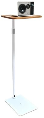 XXAD553TY Classrooms Concealed Projector Mount:Wood Base, Floor-Standing Height-Adjustable Stand(White,Large)