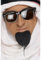 Smiffys Barbe Cheik, noire, autoadhésive