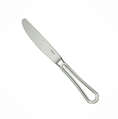 Fortessa Medici 18/10 Stainless Steel Flatware Solid Handle Dessert Knife, Set of 12